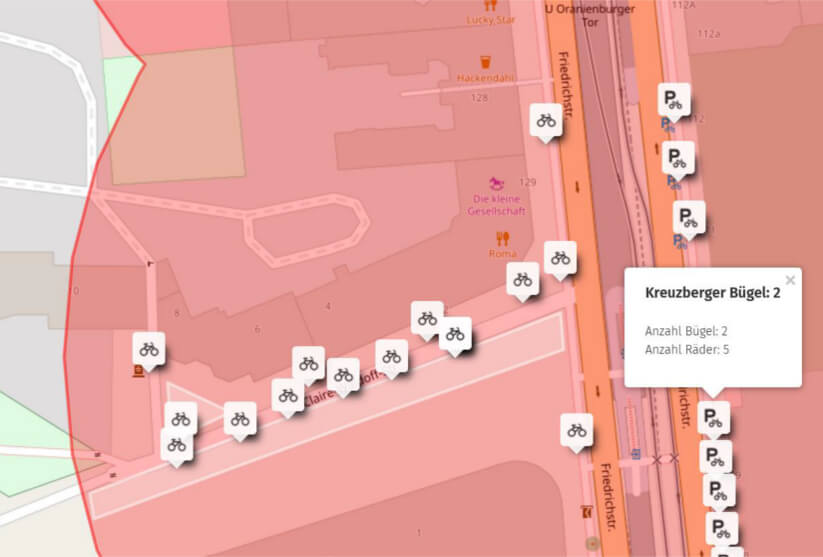Spiekermann: Standort- und Potenzialanalyse an Berliner ÖPNV-Stationen - Street View Ansicht
