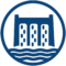spiekermann Hochwasser und Talsperren Icon blau