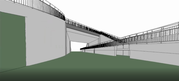 Brückenbau - Eisenbahnüberführung mit Einschubverfahren