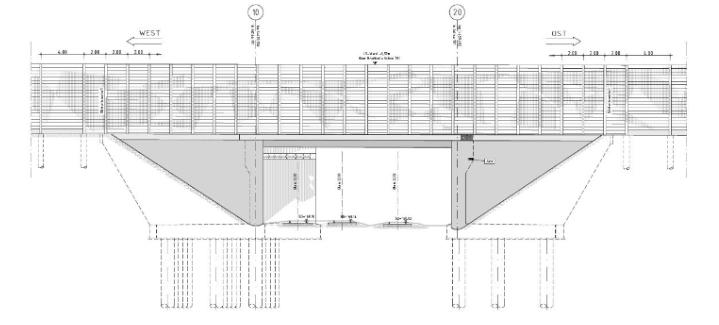 Brückenbau - Neubau Autobahnbrücke