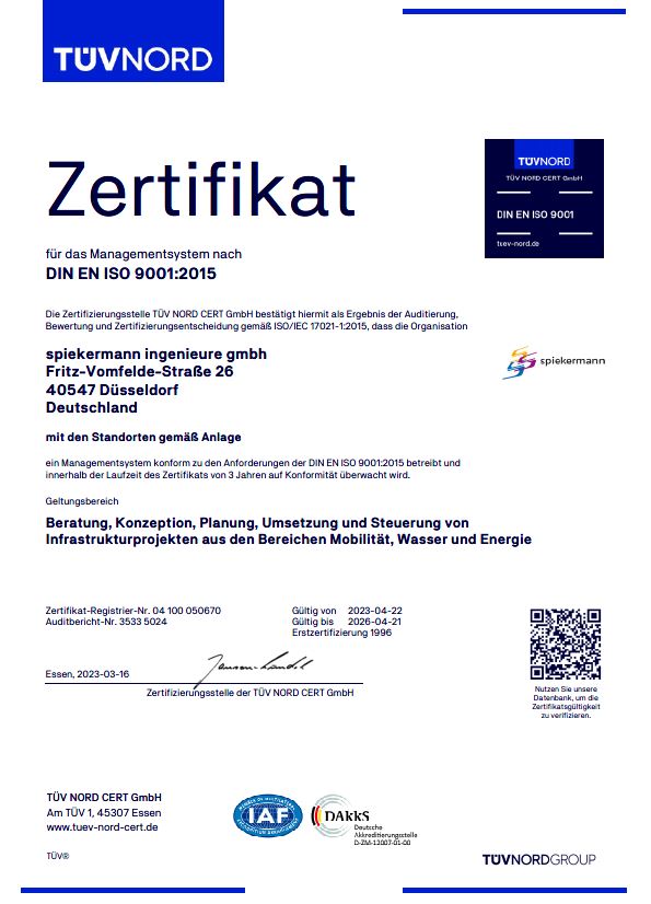 Qualitätsmanagement - ISO 9001 zertifiziert