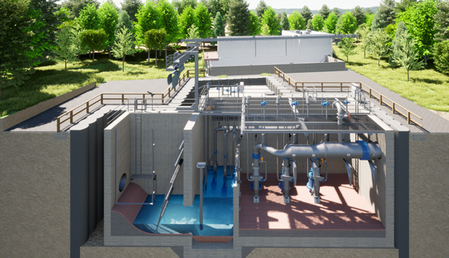 Bim Projekt Wasser Pumpwerk Handbach