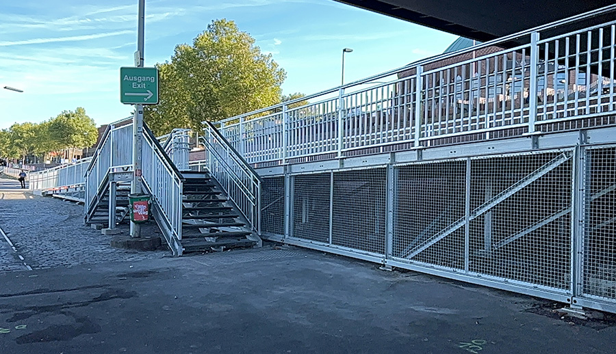 Brücken 03 Neubau Radrampe Düsseldorf