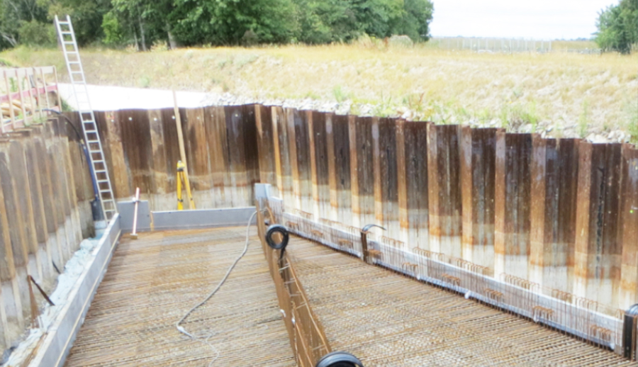 Geotechnik spezialtiefbau 04 kläranlage ozonung schönerlinde auslaufbauwerk