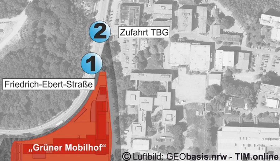 Infrastruktur standorte 05 anbindung grüner mobilhof technologiepark bergisch gladbach