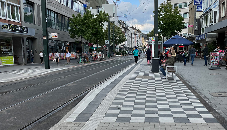 Stadt Strassenbahn 05 Haltestellen Rheinbahn